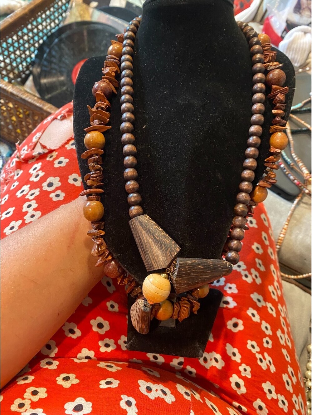 vintage boho statement necklace